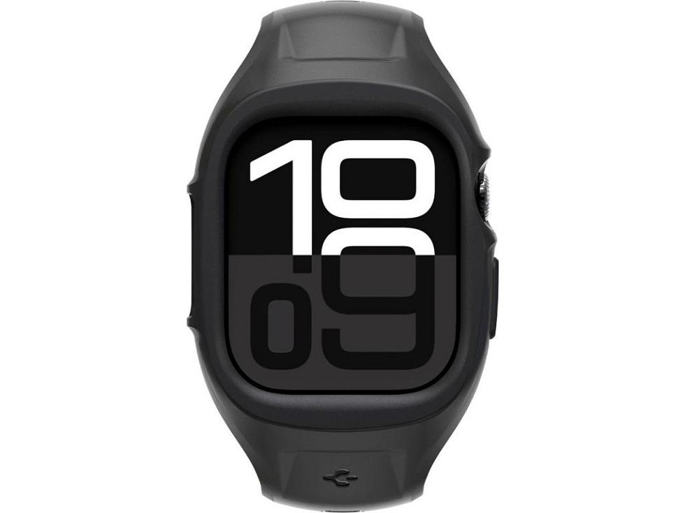 Řemínek s krytem pro Apple Watch 46mm - Spigen, Liquid Air Black
