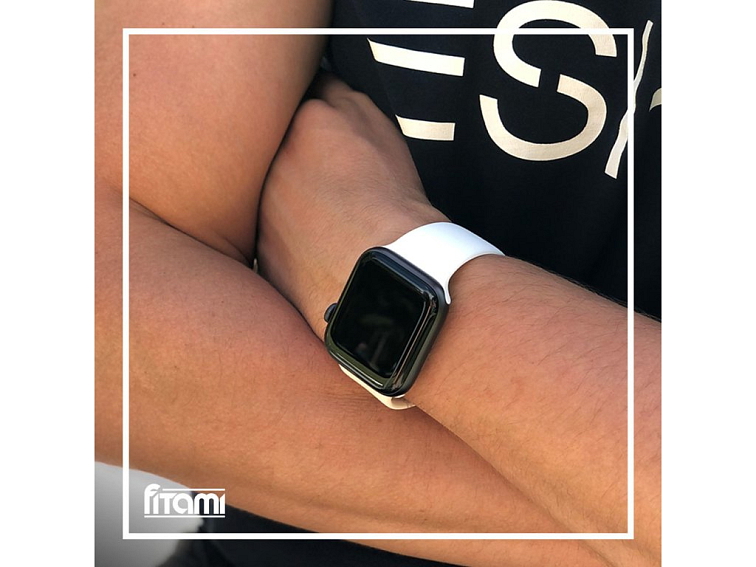 Jednobarevný řemínek pro Apple Watch - Bílý