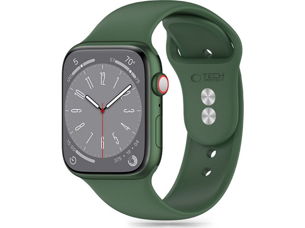Řemínek pro Apple Watch 44mm / 45mm / 46mm / 49mm - Tech-Protect, Silicone Olive