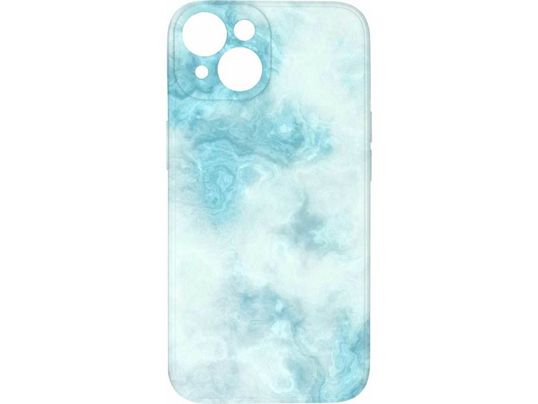 Kryt Světle modrý mramor pro iPhone 15 Plus