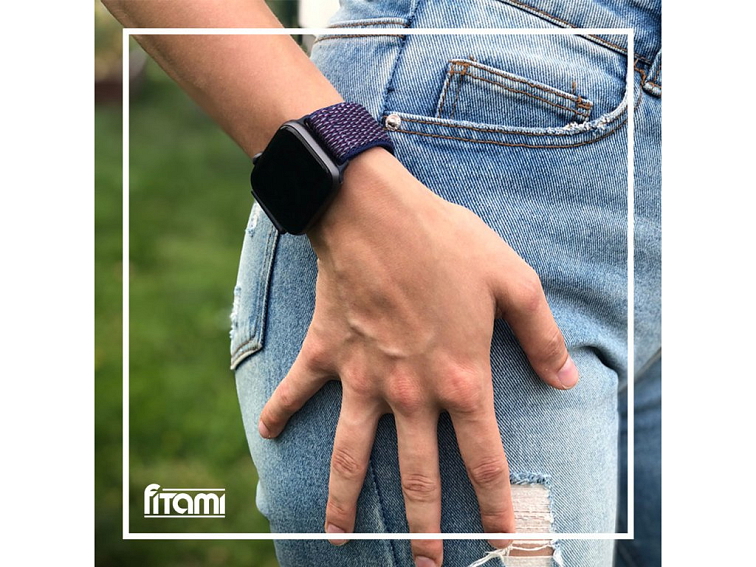 Nylonový řemínek na Apple Watch - Indigo