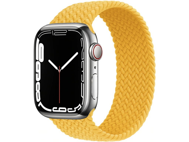 Pletený navlékací řemínek pro Apple Watch - Žlutý