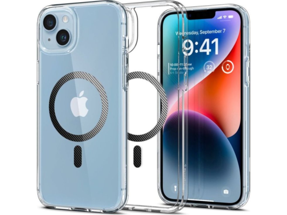 Ochranný kryt pro iPhone 14 PLUS - Spigen, Ultra Hybrid Mag Carbon Fiber