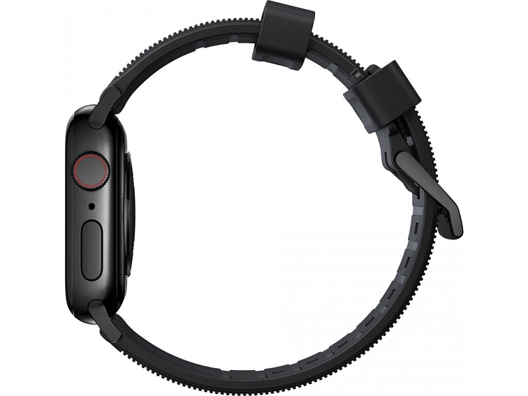 Řemínek pro Apple Watch 44mm / 45mm / 46mm / 49mm - Nomad, Rugged Black Black