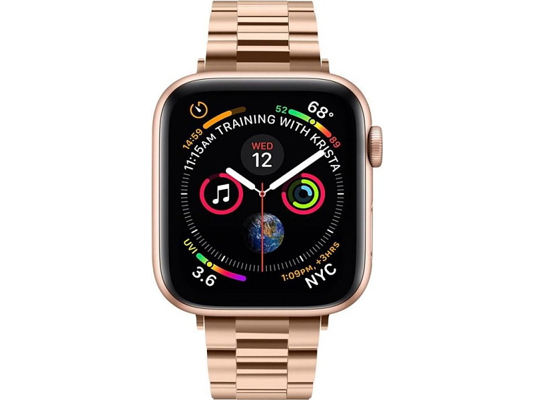 Kovový řemínek pro Apple Watch 38mm / 40mm / 41mm / 42mm - Spigen, Modern Fit Rose