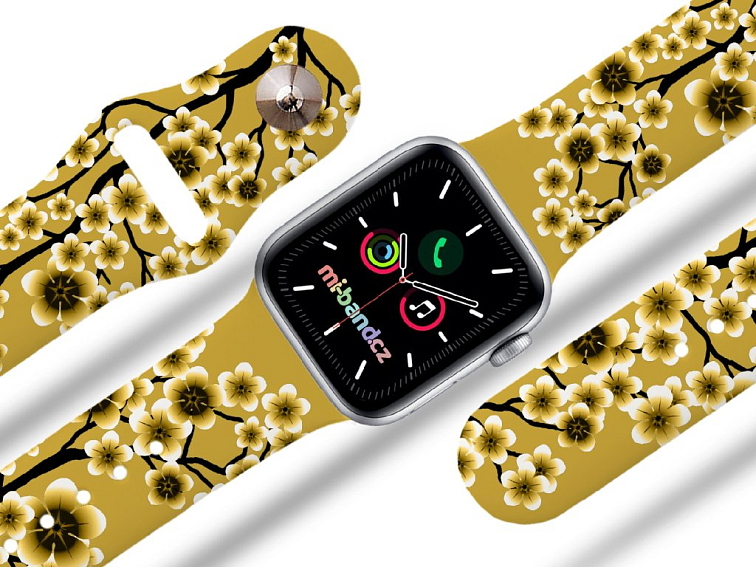 Apple watch řemínek Sakura zlatá
