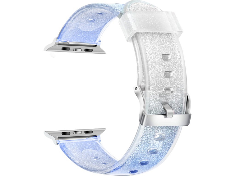 Průhledný třpytivý řemínek pro Apple Watch 38/40/41/42(S10)mm