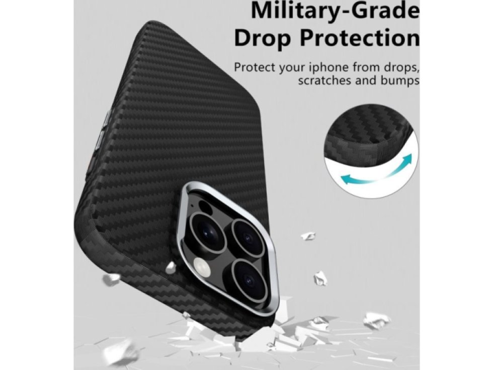 Ochranný kryt na iPhone 16 Pro MAX - Tech-Protect, ION Carbon MagSafe Black