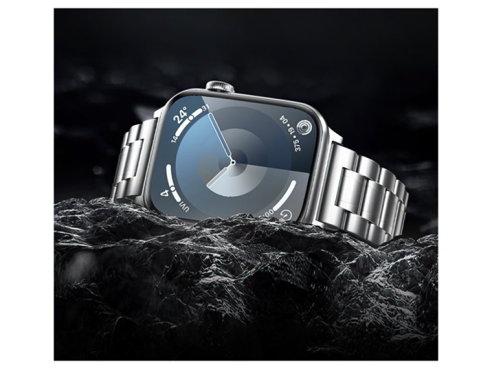 Řemínek na Apple Watch 44mm / 45mm / 46mm / 49mm - Hoco, WA32 Grand Silver