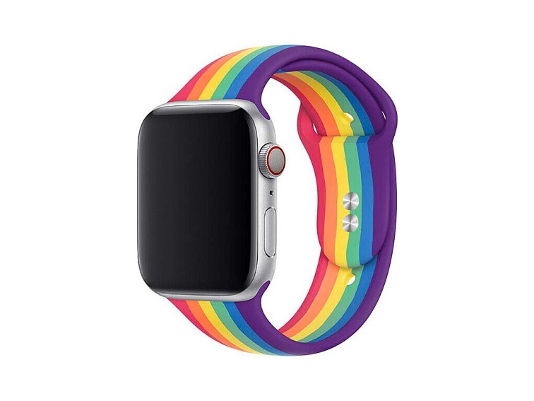 Jednobarevný řemínek pro Apple Watch - Duhový