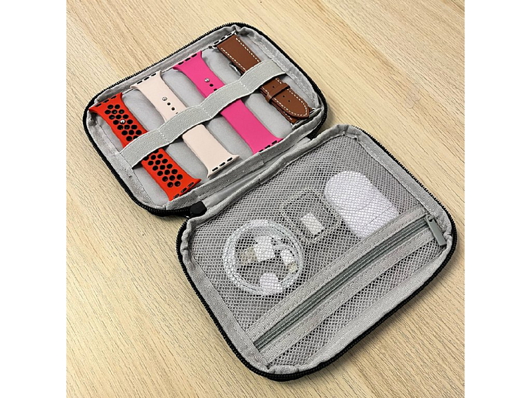 Cestovní pouzdro na řemínky Apple Watch - Černé