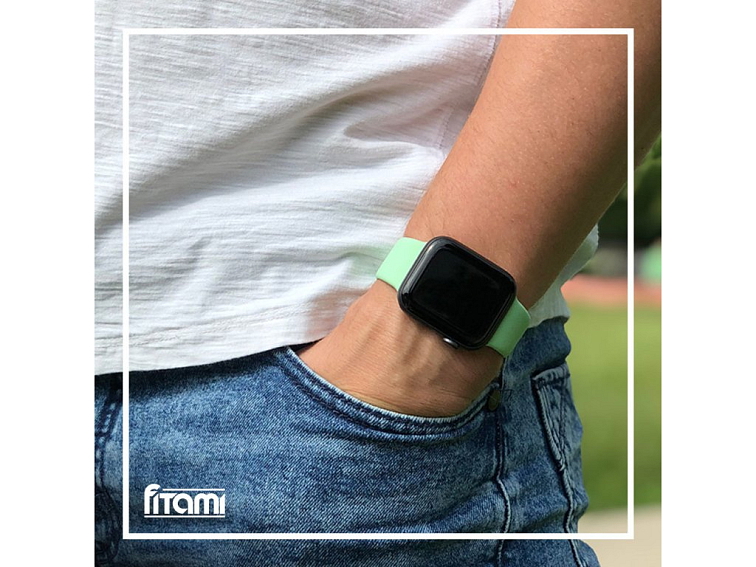 Jednobarevný řemínek pro Apple Watch - Pistácie