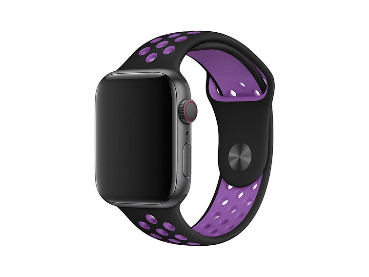 Sportovní řemínek na Apple Watch - Černo-fialový