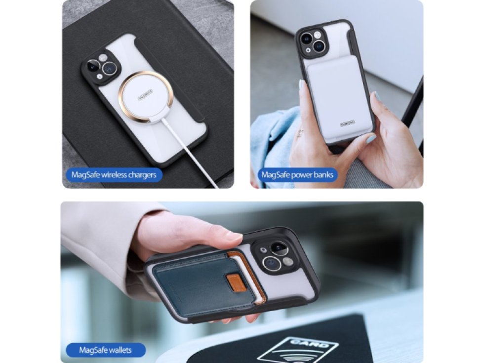 Ochranné pouzdro pro iPhone 14 - DuxDucis, SkinX Pro with MagSafe Black