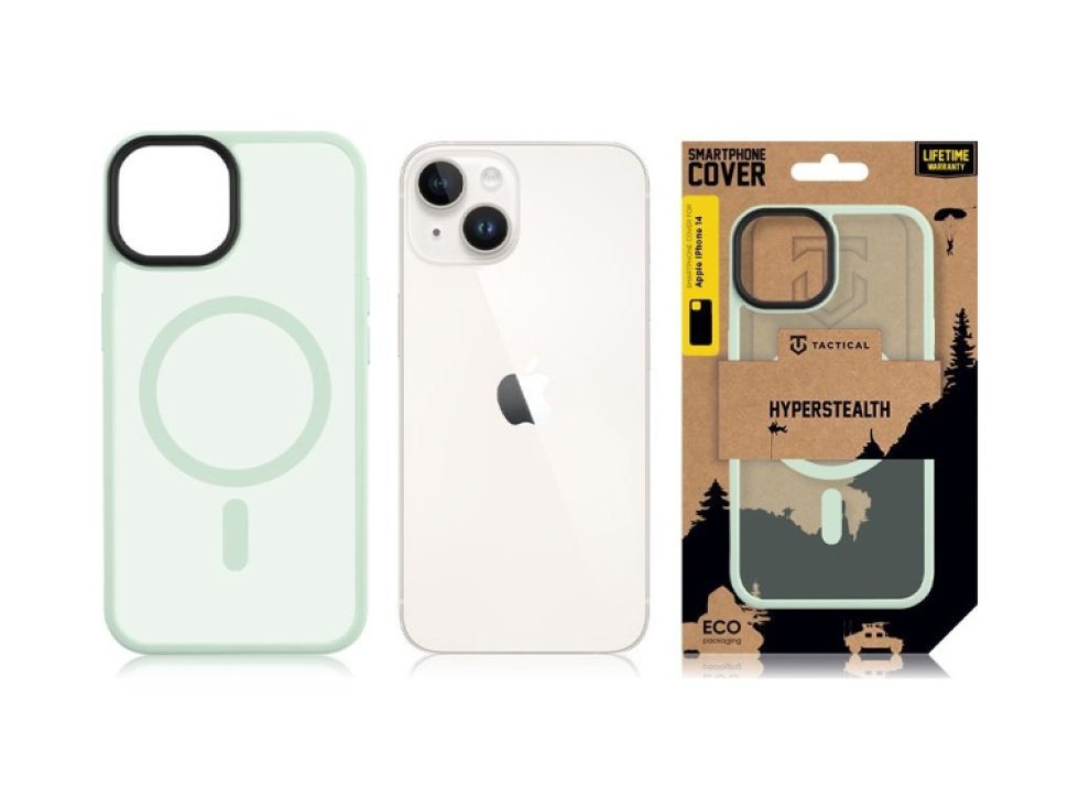 Ochranný kryt pro iPhone 14 - Tactical, MagForce Hyperstealth Beach Green