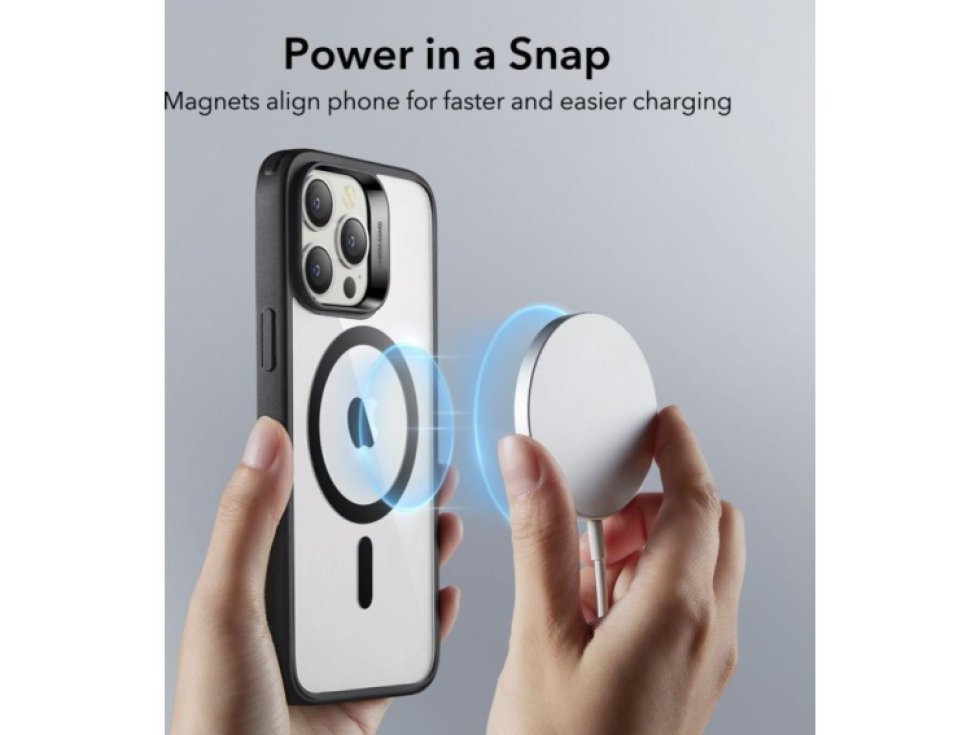 Ochranný kryt pro iPhone 14 Pro MAX - ESR, Classic Hybrid HaloLock Clear/Black