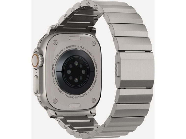 Řemínek na Apple Watch 44mm / 45mm / 46mm / 49mm - Tech-Protect, Steelband Titanium