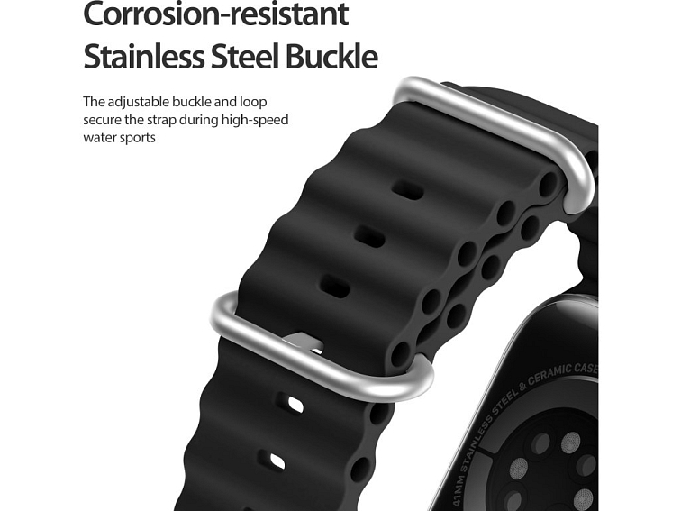 Řemínek pro Apple Watch 38mm / 40mm / 41mm / 42mm - DuxDucis, OceanWave Black