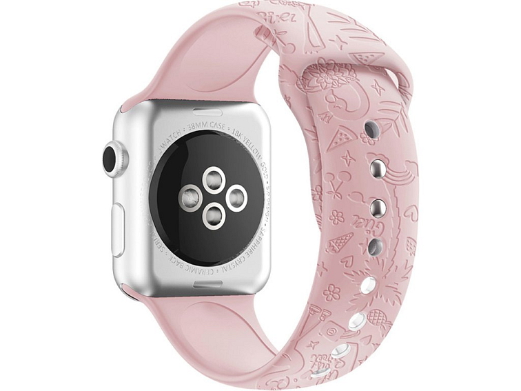 Letní řemínek pro Apple Watch - Růžoví plameňáci