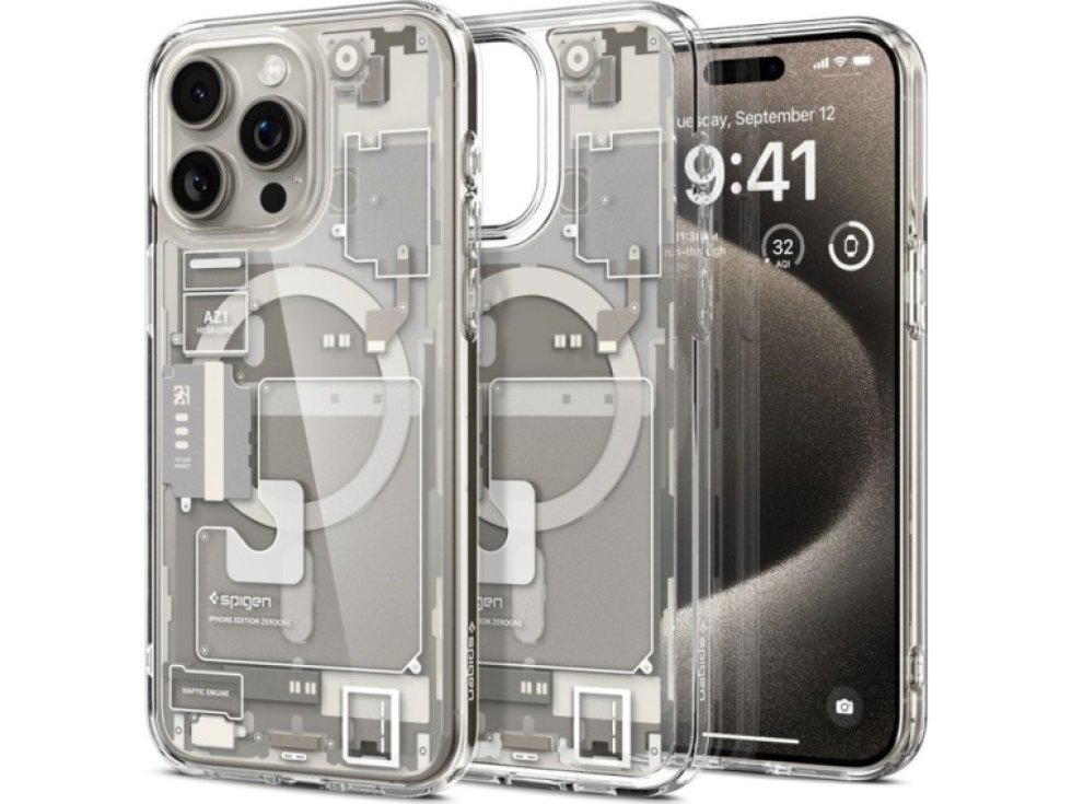 Ochranný kryt na iPhone 15 Pro MAX - Spigen, Ultra Hybrid Mag Zero One Titanium