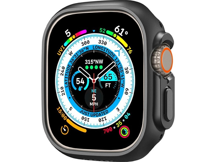 Pouzdro / kryt pro Apple Watch 49mm - Spigen, Thin Fit Black