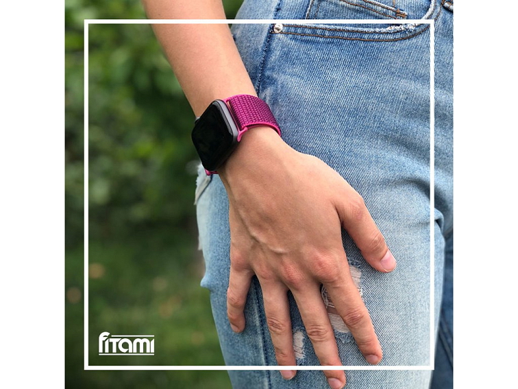 Nylonový řemínek na Apple Watch - Dragon Fruit