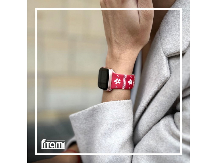 Vánoční řemínek s potiskem pro Apple Watch - Vánoční nálada