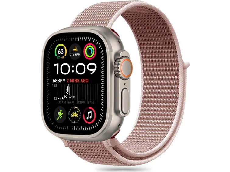 Řemínek pro Apple Watch 44mm / 45mm / 46mm / 49mm - Tech-Protect, Nylon Dusty Rose