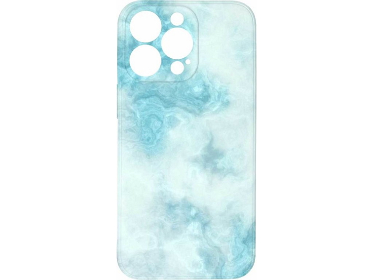 Kryt Světle modrý mramor pro iPhone 13 Pro