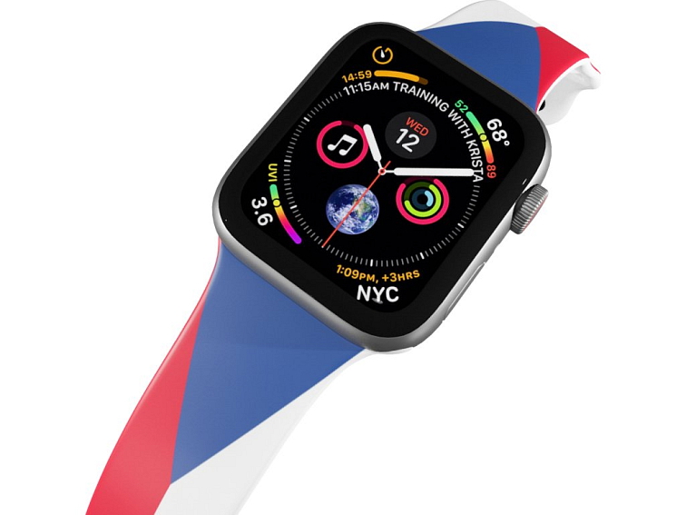 Apple watch řemínek Česká vlajka