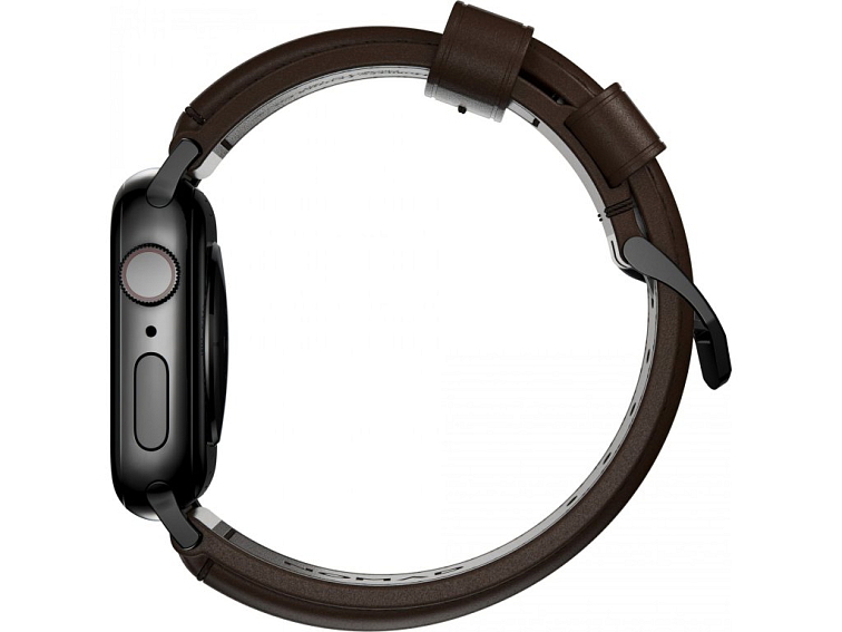 Kožený pásek / řemínek pro Apple Watch 44mm / 45mm / 46mm / 49mm - Nomad, Traditional Band Black/Brown