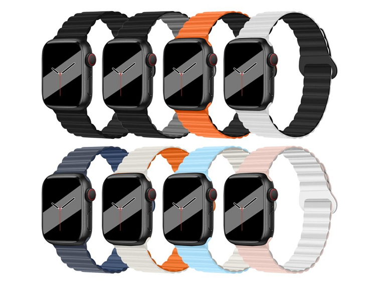 Silikonový magnetický řemínek pro Apple Watch 38/40/41/42(S10)mm