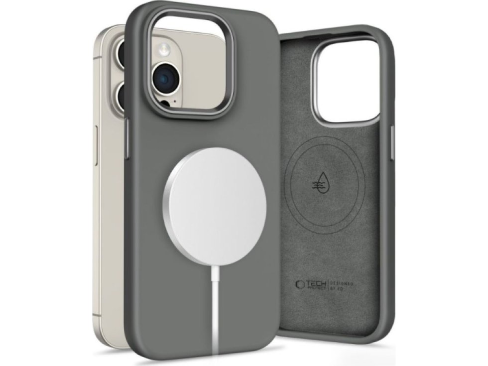 Ochranný kryt na iPhone 15 Pro - Tech-Protect, Pure MagSafe Clay