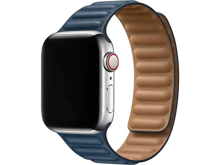Kožený řemínek s magnetem pro Apple Watch - Tmavě modrý