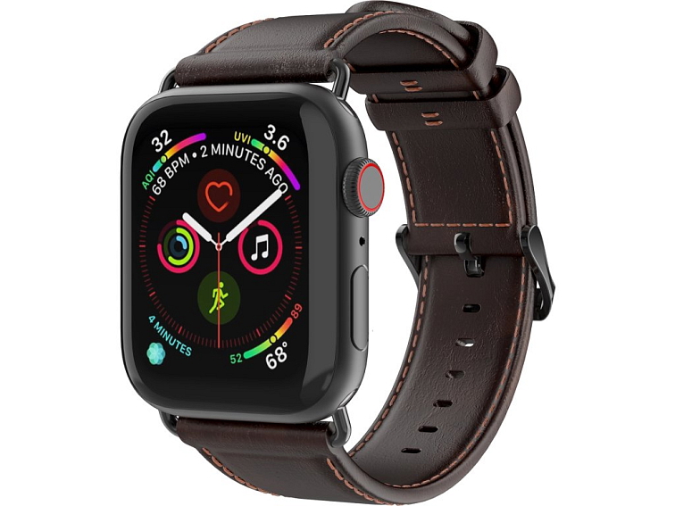 Kožený pásek / řemínek pro Apple Watch 44mm / 45mm / 46mm / 49mm - DuxDucis, Business Coffee