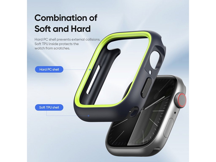 Ochranný kryt na Apple Watch 41mm - DuxDucis, Bamo Midnight/Green