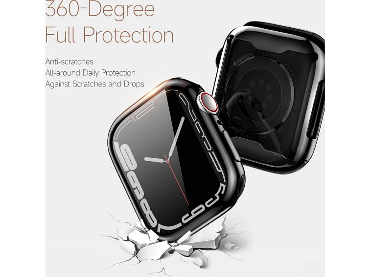 Pouzdro / kryt pro Apple Watch 45mm - DuxDucis, Samo Black