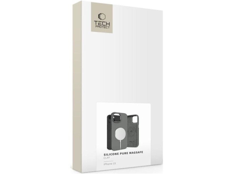Ochranný kryt na iPhone 15 - Tech-Protect, Pure MagSafe Clay