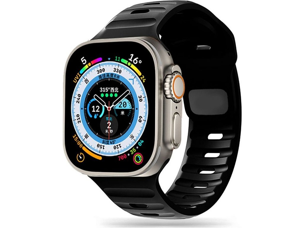 Řemínek pro Apple Watch 44mm / 45mm / 46mm / 49mm - Tech-Protect, Iconband Line Black