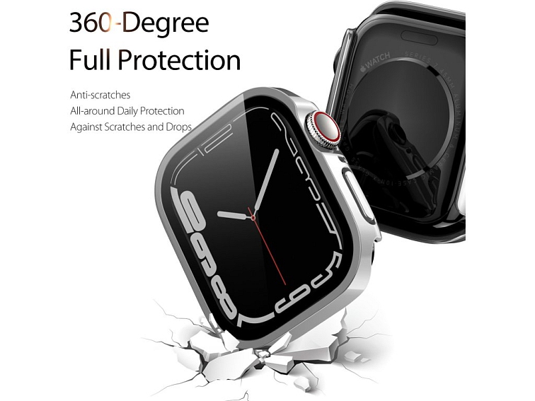 Pouzdro / kryt pro Apple Watch 45mm - DuxDucis, Hamo Silver