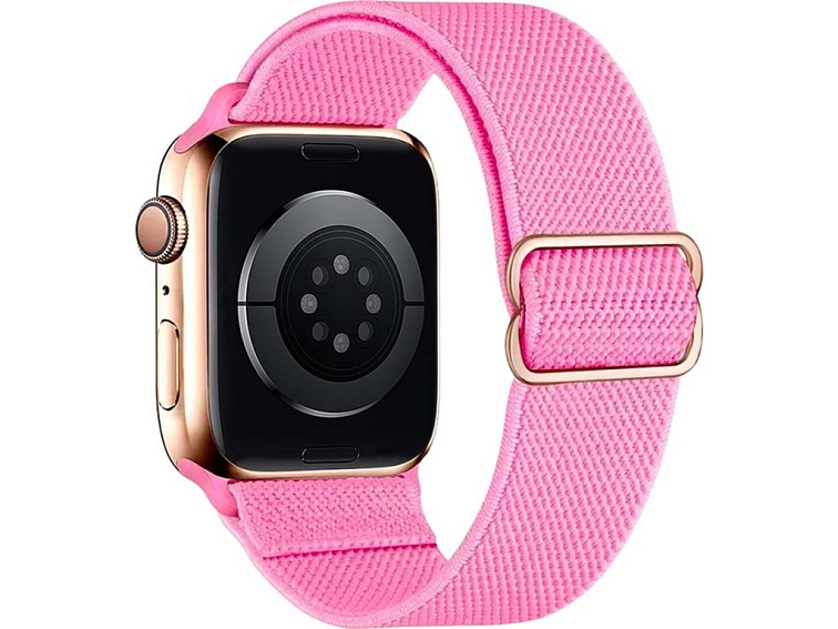 Nastavitelný nylonový řemínek na Apple Watch - Růžový