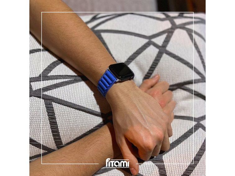 Nylonový řemínek alpský tah na Apple Watch - Modrý