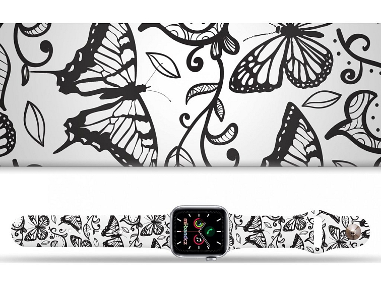 Apple watch řemínek Motýli