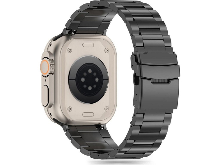 Řemínek na Apple Watch 44mm / 45mm / 46mm / 49mm - Tech-Protect, Stainless Pro Black
