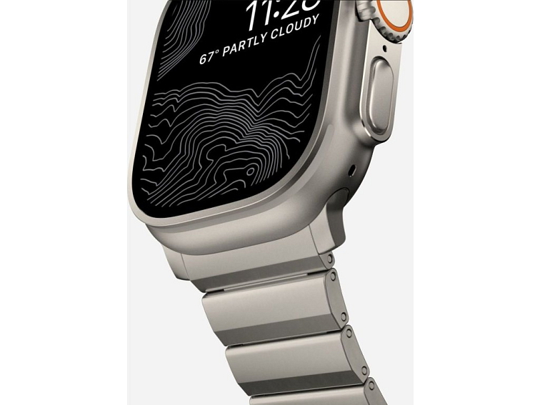 Řemínek na Apple Watch 44mm / 45mm / 46mm / 49mm - Tech-Protect, Steelband Titanium