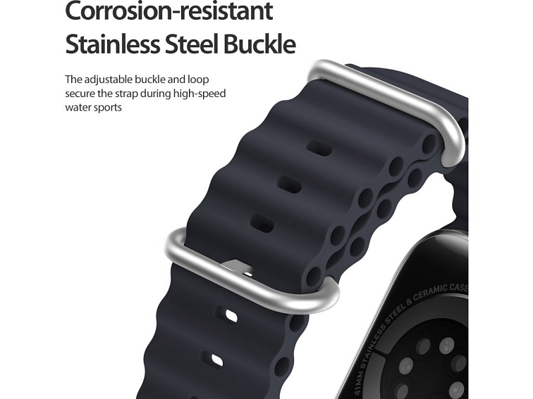 Řemínek pro Apple Watch 38mm / 40mm / 41mm / 42mm - DuxDucis, OceanWave Midnight