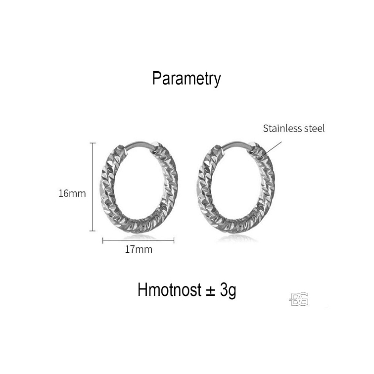 Ocelové náušnice malé kroužky Daina | DG Šperky
