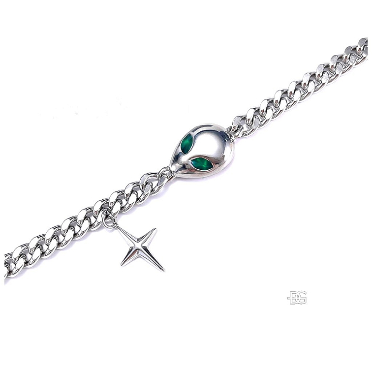 Dámský ocelový náramek Alien | DG Šperky