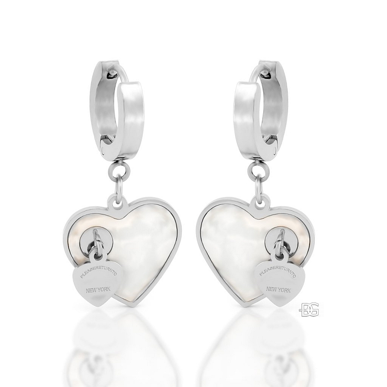 Visací ocelové srdíčka Return to New York | DG Šperky