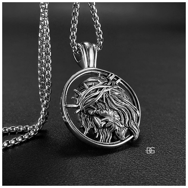 Pánský ocelový přívěsek Ježíš | DG Šperky